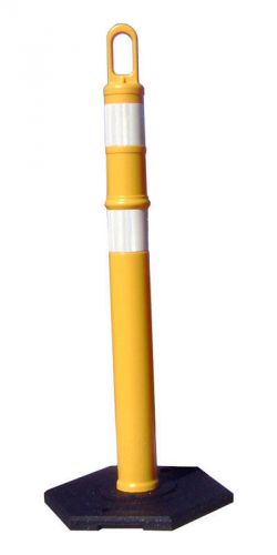 Traffic cones 48&#034; Delineator cones/posts. 25 posts, with 12lb bases Yellow