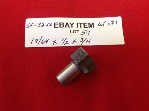 Acme sf-32-12 slip-fixed renewable drill bushing 19/64&#034; x 1/2&#034; x 3/4&#034;  lot of 1 for sale