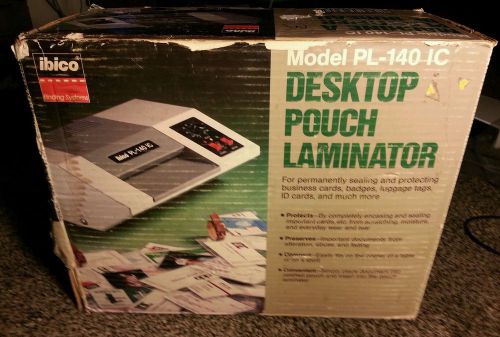 IBICO PL-140 IC 6&#034; Desktop Pouch Laminator New In Opened