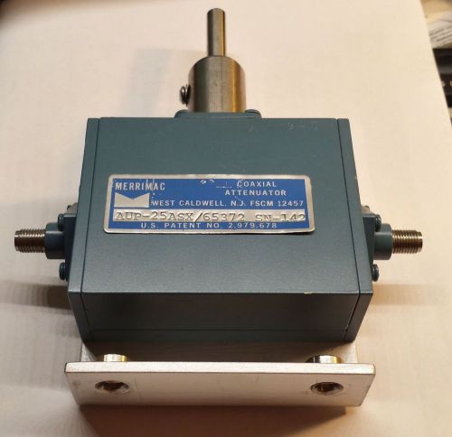 Merrimac AUP-25ASX SN-142 Microwave Coaxial Attenuator 50 Ohm SMA 0-30dB 1-10GHz