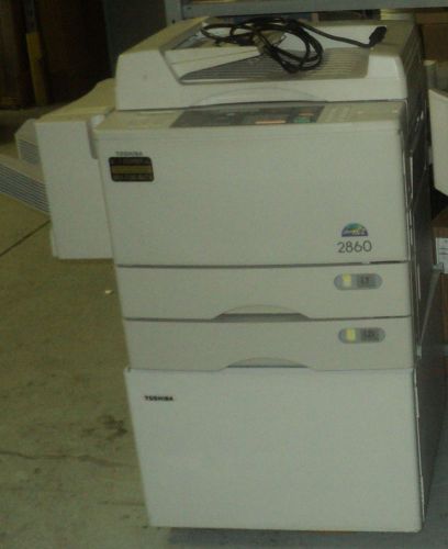 Toshiba 2860 plain paper copier ( floor model office used - no reserve - as-is for sale