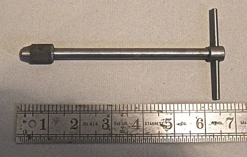 STARRETT # 93-D 6 1/8&#034; T-HANDLE TAP WRENCH FOR TAP SIZE 1/16&#034; TO 3/16&#034;
