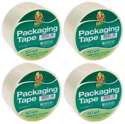 4 ROLLS CLEAR Duck Duct Packaging Packing Carton Shipping Tape 200 Yards