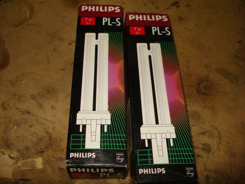 ~ Philips PL-S 7W/27 Compact Fluorescent Lamp, light bulb 7 watts