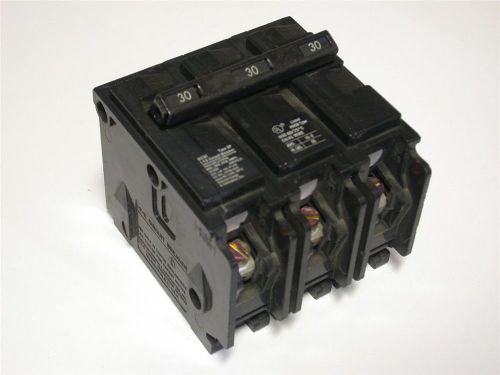 Ite siemens 30 amp 3-pole circuit breaker 240 vac q330 for sale