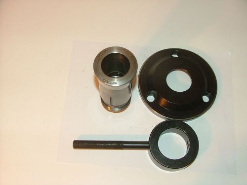 Hardinge 16c - 5c collet reducer with hardinge 16c - 5c collet cover &amp; wrench for sale