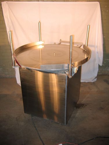 Filamatic Stainless Steel 36&#034; Rotary Accumulating Table