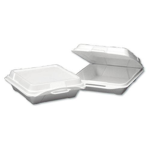 Genpak Foam Hinged Carryout 1-Compartment Container (Bag of 100)