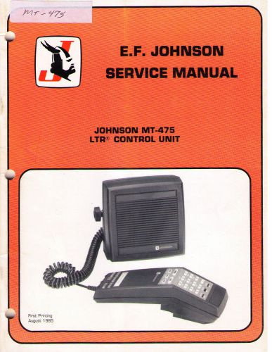 Johnson Service Manual MT-475 LTR CONTROL UNIT