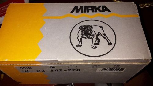 Mirka Gold 23-342-220 6&#034; Sticky Back PSA Sanding Discs 220 Grit, 100/Roll