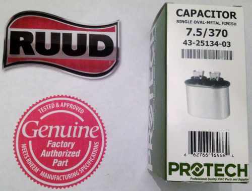 Z97f9001 - 7.5 uf mfd 370 volt vac - ge oval run capacitor upgrade for sale
