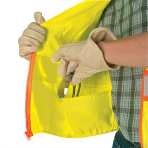 Surveyor solid safety vest, lime, 2xl for sale