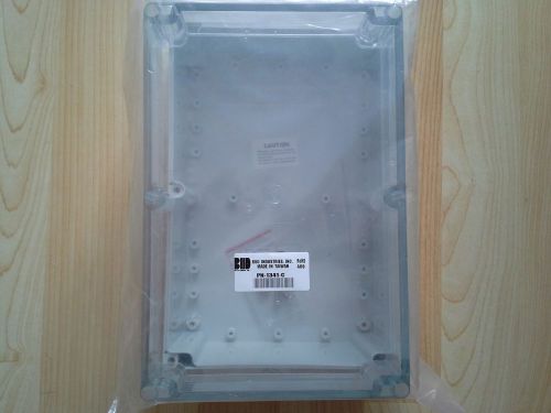 Bud industries pn-1341-c new polycarbonate panel control box for sale