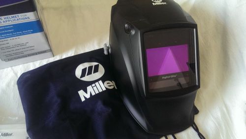 New miller digital elite adf welding helmet nib with many extras complete kit for sale