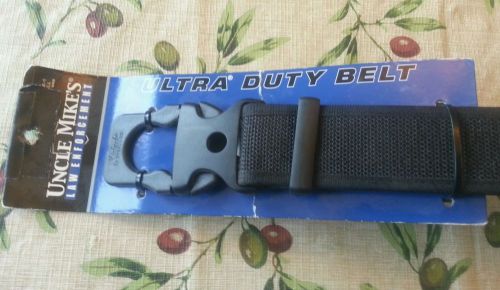 Uncle mike&#039;s  8776-1 ultra duty belt  black, with velco size 26&#034;-30&#034; for sale