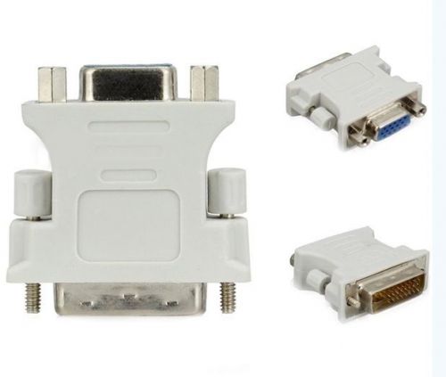DVI-I male Analog (24+5) to VGA Female (15-pin) Connector Adapter