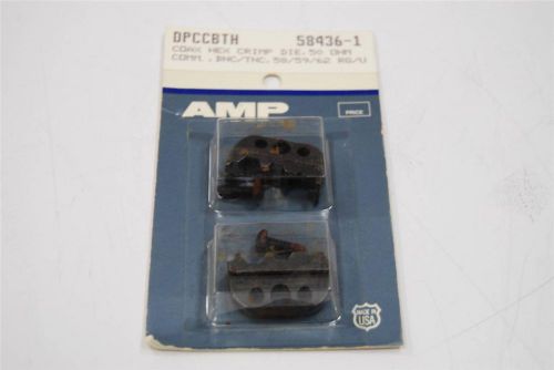 AMP TE Connectivity 58436-1 Die Set  BNC Tnc RG-58 59 62 Fits Pro Crimper 58433