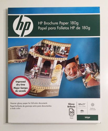 Hewlett Packard HP Brochure/Flyer Paper C6817A Glossy 50 Sheets 8.5&#034;x11&#034;