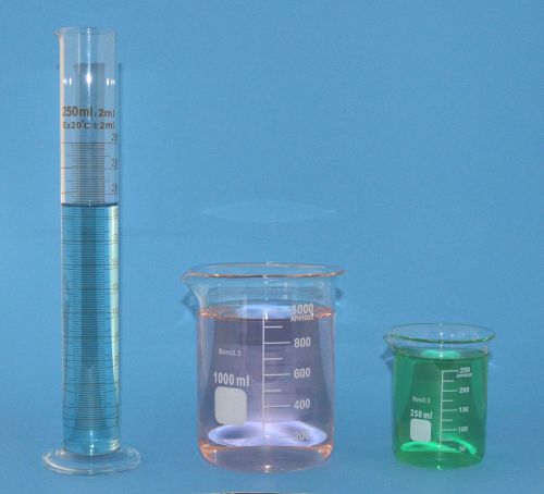 Beaker set 1000ml 250ml cylinder 250ml borosilicate glass griffin lab beakers for sale
