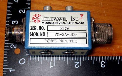 Telewave power monitor dual direction pm-2a-300 connect to bird  meter for sale