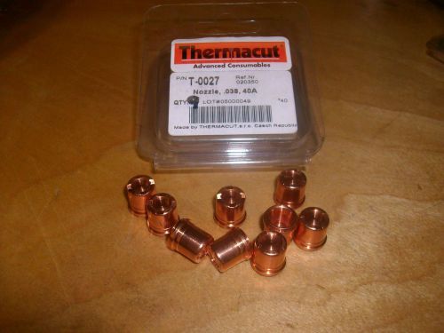 Thermacut Nozzle .038 40A (Lot of 9) T-0027  020350