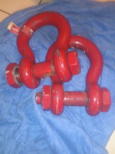 (2) 30 ton crosby shackles for sale