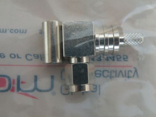 L-Comm ARSP-1726 RP-SMA Plug Solderless Crimp Right Angle for 195-Series Cable