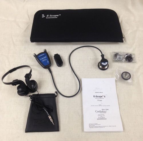 CARDIONICS E-SCOPE II ELECTRONIC STETHOSCOPE 718-7710 KOSS SPORTAPRO HEADPHONES