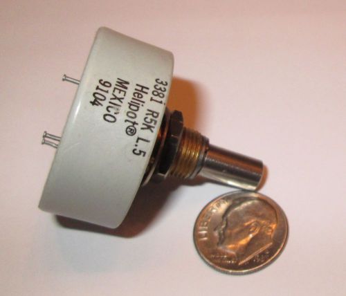 Helipot/beckman precision potentiometer #3381  5k ohm continuous rotation refurb for sale
