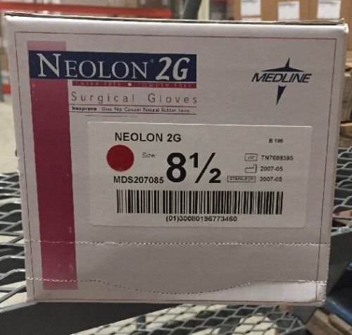 Neolon 2G Sterile Surgical Gloves Box Of 25 Pairs Size 8 1/2