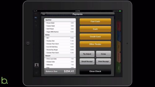 Complete breadcrumb pos system with 2 ipads, 2 printers and 2 stands with cc for sale