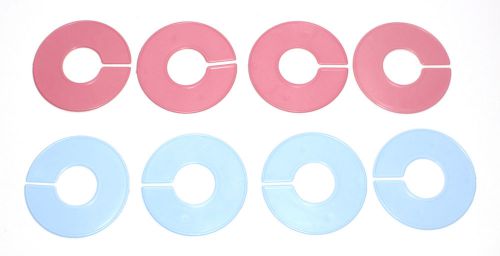 10 pack clothing rack size dividers 5 pink &amp; 5 blue clothing rack size divider for sale
