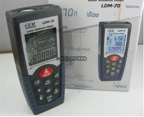 New CEM LDM-70 Handheld Digital Laser Distance Meter Volume Test 70m Measuring