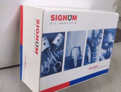NEW SIGNUM EXXONMOBIL OIL ANALYSIS KIT FOR LUBRICANTS &amp; SPECIALTIES - 20 COUNT