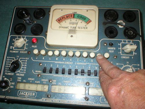 Vintage JACKSON DYNAMIC Electron Tube Tester Model 115  Radio, Stereo, Ham Radio