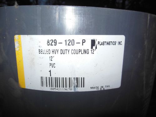 Plastinetics belled heavy duty PVC coupling schedule 80 12&#034; 829-120-P