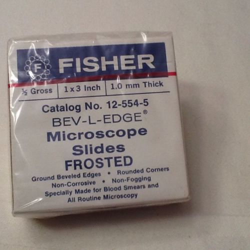 Fisher Microscope Slides, Frosted 1/2 Gross