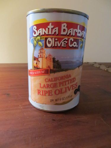 Santa Barbara Olive Co. California Large Pitted Ripe Olive Dr weight 6oz 10 cans