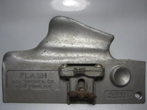 Flash box opener co vintage hand held cutter cast aluminum industrial tool for sale