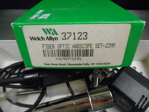 Welch Allyn 37123 Fiber Optic Anoscope set 23mm Sigmoidoscope 36019 73305