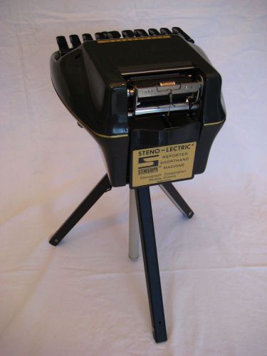 Vintage Steno-Lectric Stenograph Machine in Samsonite Case