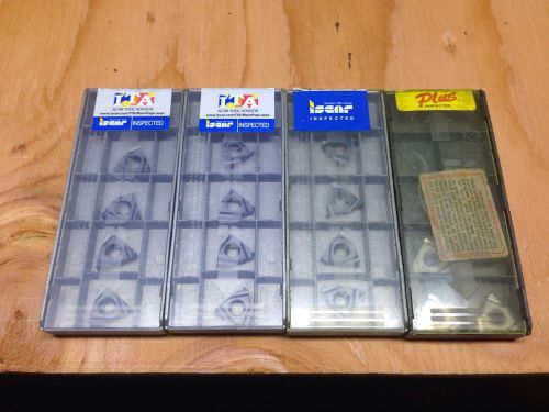 LOT OF (17) ISCAR THREADING INSERTS - 4 DIFFERENT PITCHES - FREE SHIPPING !!!
