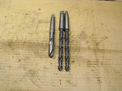 CLEVELAND FORGE TWO # 2 MT TAPERED DRILL BITS AND ONE # 1 MT BIT