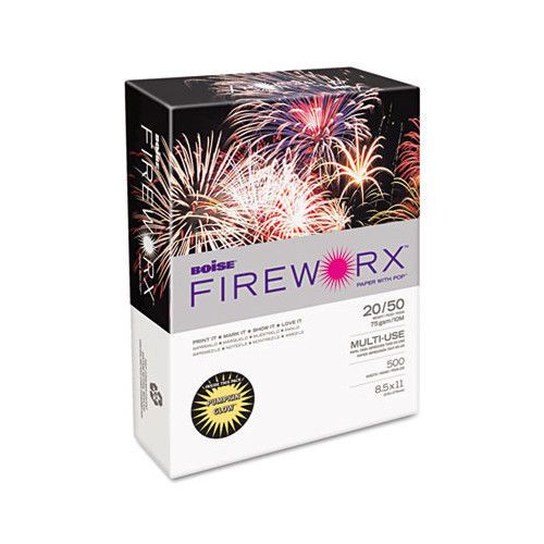 Boise® Fireworx Colored Paper, 20 lb, 8-1/2 X 11, 500 Sheets/Ream