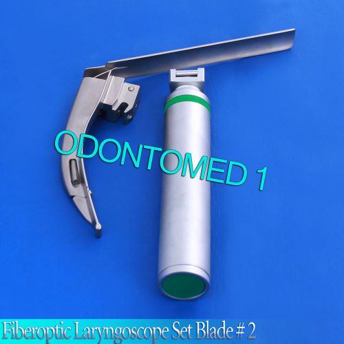 MCCOY FLEXI-TIP FIBEROPTIC LED Laryngoscope SET- BLADE # 2, MEDIUM HANDLE