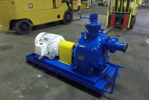 Gorman rupp 25 hp trash pump 4 inch in and out for sale