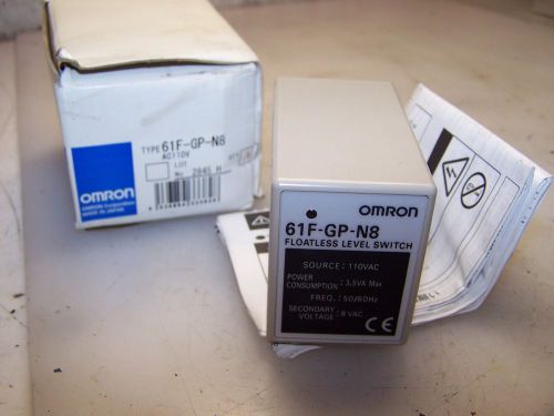 NEW OMRON G1F-GP-N8 FLOATLESS LEVEL SWITCH 110 VAC
