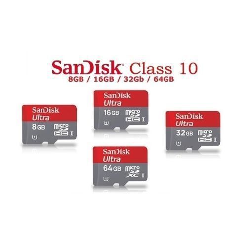 SanDisk Ultra 16GB / 32GB / 64GB Micro SD SDHC Memory Card with Adapter Class 10