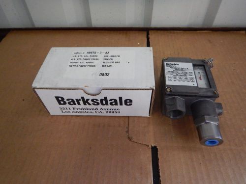 NEW Barksdale Pressure Switch 235-3400 PSI A9675-3-AA NEW