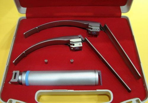 New Conventional laryngoscope Set with flexible tip-1 C CELL HANDLE+ BLADE #3, 4